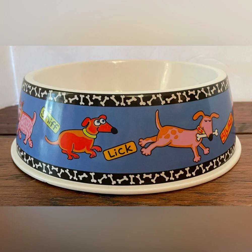 Fat Cat Inc. Doggy Hoots Pet Dog Cat Bowl Medium